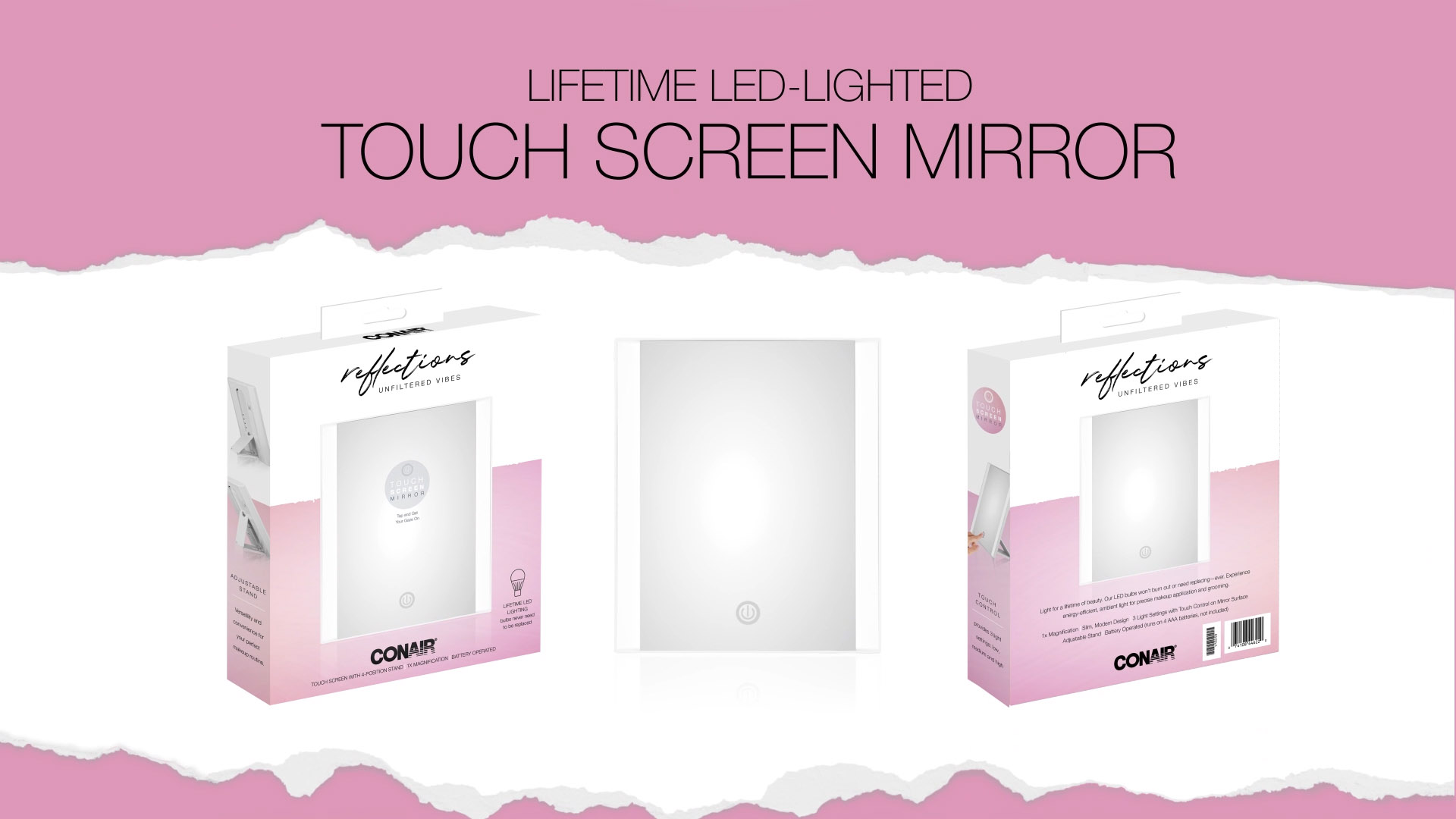 メイク道具・化粧小物 CONAIR Reflections LED Mirror Amazon.com : Conair Lighted Makeup Mirror, LED Vanity Mirror